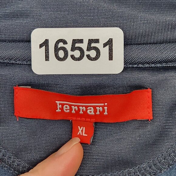 Ferrari Jacket Mens XL Navy Blue Full Zip Master Circle Of Fans Athletic Track - Picture 9 of 14